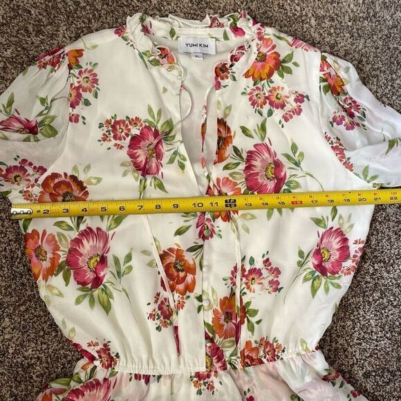 Yumi Kim Revolve Love Always Floral Dress in Morning Glow Ivory women’s size XL - Picture 5 of 8